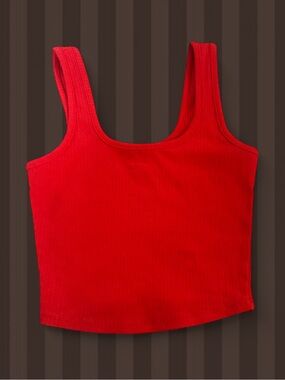 Tilly's Red Ribbed Tank Top - Women's